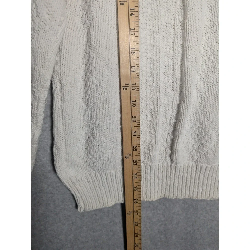 Woolrich Vintage Cotton Knit Sweater‎ Mens Medium Made in USA Preppy Nautical